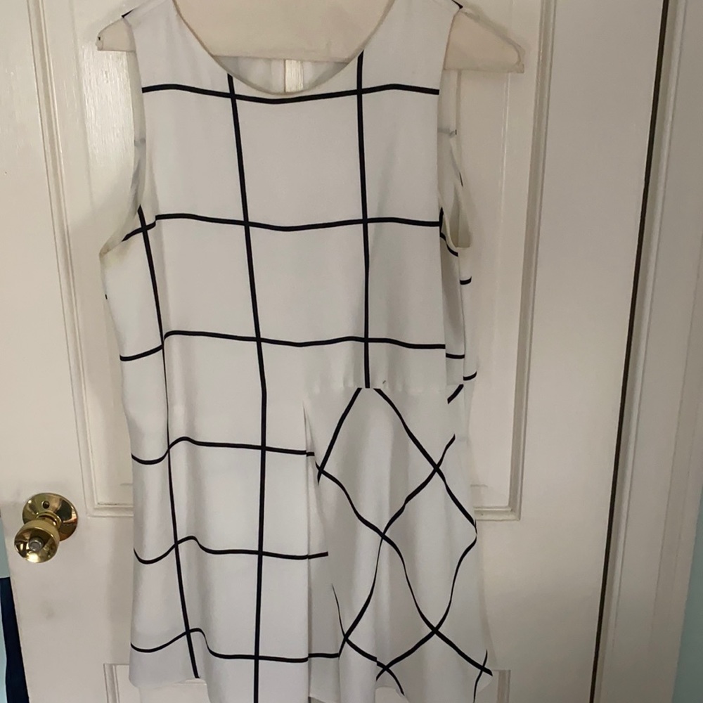 Zara white and black patterned romper